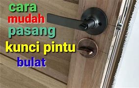 Cara Memasang Slot Pintu Bulat Dari Kayu